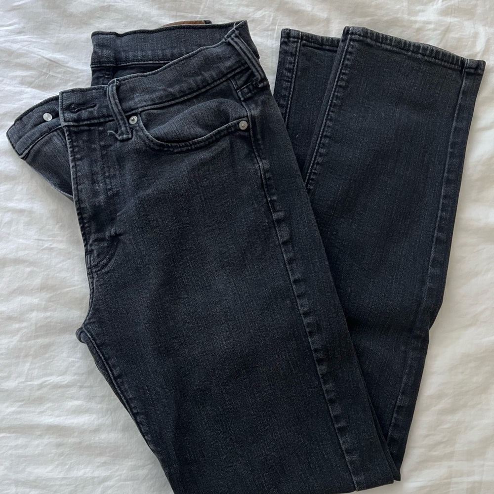 Abercrombie & Fitch Dark Gray/ Faded Black Straight Jeans